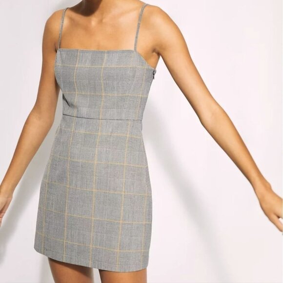 Aritzia Wilfred New Classic Check Mini Dress - Picture 4 of 8